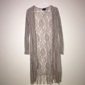Fringed Cardigan